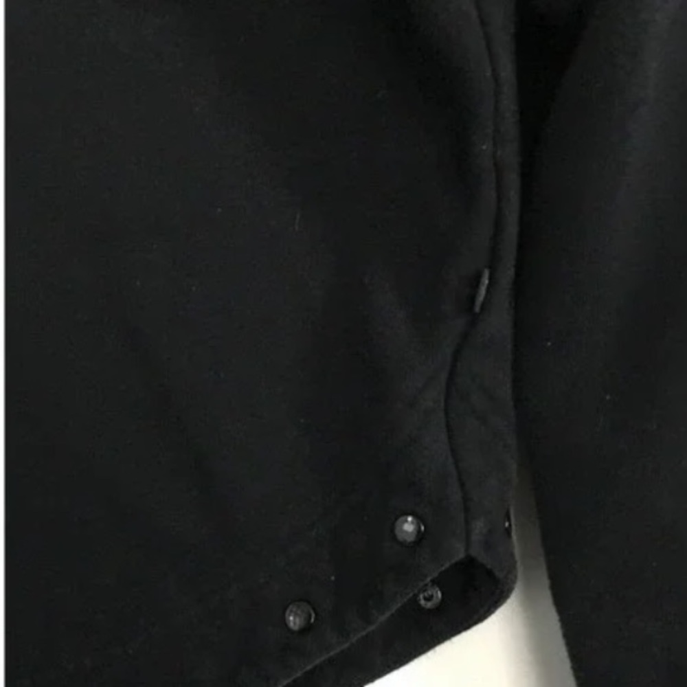 FABLETICS Black "Peary" Snap Shoulder Funnel Neck Crop Pullover Sweatshirt L - Picture 6 of 8